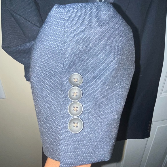 Haggar LIKE NEW H26 Men’s “The Park Blazer” Tailored Fit a Navy - Medium - Picture 4 of 14